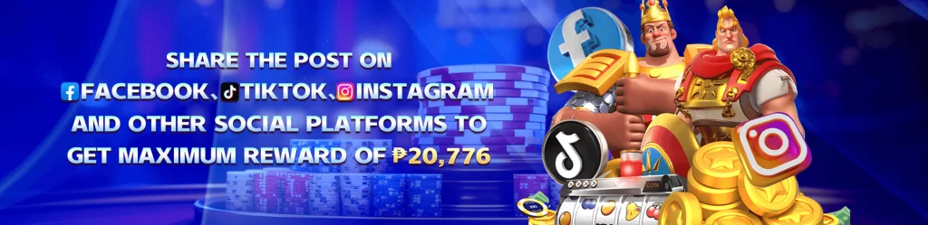 TG77 online casino promotion sharing on social media